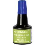 Q-Connect Stempelfarbe - ohne Öl, 28 ml, blau