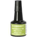 Q-Connect Stempelfarbe - ohne Öl, 28 ml, schwarz