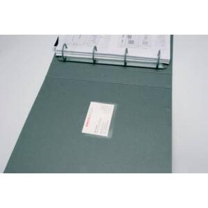 Q-Connect Visitenkartentaschen - Öffnung an der langen Seite, 9,3 x 5,6 cm, 10 Stück