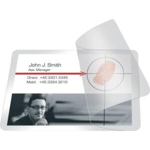 Q-Connect Kaltlaminierhülle, Visitenkarten, 200/100 mym, 66 x 100mm, 10 Stück