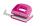 Novus Bürolocher E 216 fresh,bis 16 Blatt fresh pink/grau, Anschlagschiene