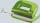 Novus Locher E 210 fresh, bis 10 Blatt fresh grün/grau, Anschlagschiene