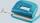Novus Locher E 210 fresh, bis 10 Blatt fresh petrol/grau, Anschlagschiene