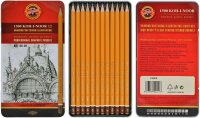 KOH Graphitstifte Gradation ART 8B - 2H 12er M-Etui