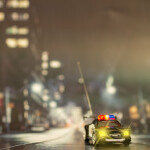 Invento just play RC: Police Mini Racer Black + White 2,4 GHz