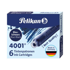 Pelikan Tintenpatrone 4001 TP/6 blau-schw. 6 Patronen in der Faltschachtel