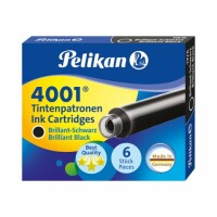 Pelikan Tintenpatrone 4001 TP/6 brill.-schw 6 Patronen in...