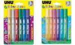 UHU Glitter Glue Orig. 6x10ml Blister 6 Farben sortiert