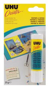 UHU Bastelkleber Papier und Fotos 21g Stift Creativ