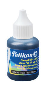 Pelikan Stempelfarbe m.Öl schwarz 4 30ml Kunststoffbehälter m.Spritzdü