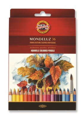 KOH Aquarell Künstlerfarbstifte 36er Pappetui