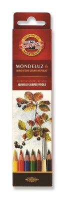 KOH Aquarell Künstlerfarbstifte 6er Pappetui