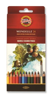 KOH Aquarell Künstlerfarbstifte 24er Pappetui