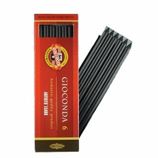 KOH Graphitminen Silky Black 5,6 x 120 mm Härtegrad 1 6er