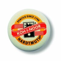 KOH Radiergummi rund D = 41 mm weiß mit Aufdruck
