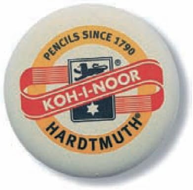KOH Radiergummi rund D = 52 mm weiß mit Aufdruck