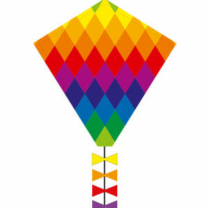 Ecoline Kinderdrachen Eddy Rainbow Patchwork 50 cm