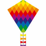 Ecoline Kinderdrachen Eddy Rainbow Patchwork 50 cm