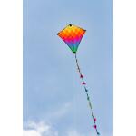 Ecoline Kinderdrachen Eddy Rainbow Patchwork 50 cm