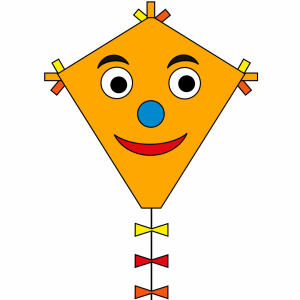 Ecoline Kinderdrachen Eddy Happy Face 50cm