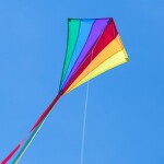 Ecoline Kinderdrachen Eddy Rainbow 70cm