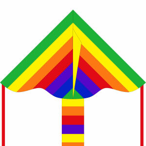 Ecoline Kinderdrachen Simple Flyer Rainbow 85cm