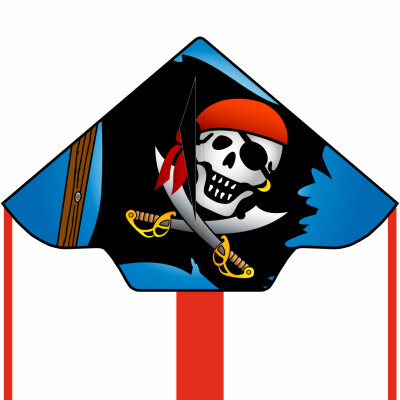 Ecoline Kinderdrachen Simple Flyer Jolly Roger 120 cm