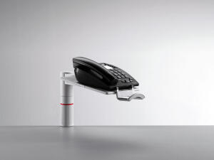 Novus Telefonschwenker PhoneMaster lichtgrau, ohne Arm mit Unizwinge 1