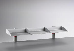 Novus Ablageboard BoardMaster lichtgrau, 100cm mit Unizwinge 1