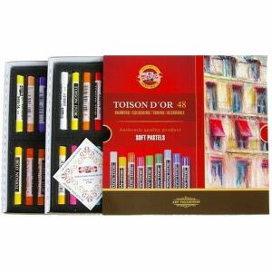 KOH Pastellkreide rund weich f Künstler 48er Pack