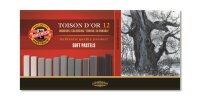 KOH Pastellkreide eckig Soft 12er Pack Grautöne