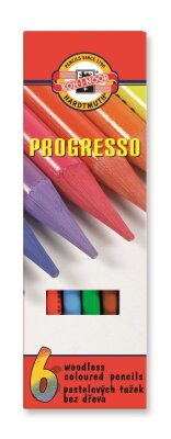 KOH Vollminenfarbstifte Progresso Schul 6er Pappetui