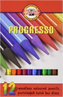 KOH Vollminenfarbstifte Progresso Schul 12er Pappetui