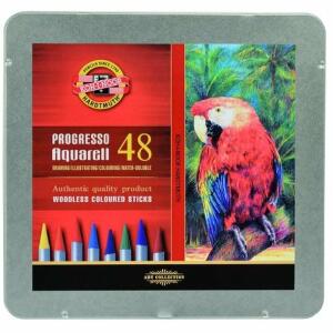 KOH Progresso Aquarell Vollminenstifte 48er Set