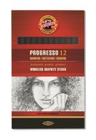 KOH Progresso Graphit Vollminenstifte Gradation 2B