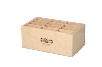 KOH Aufsteller Holz leer 12 Fächer 21x12,5x8,7cm