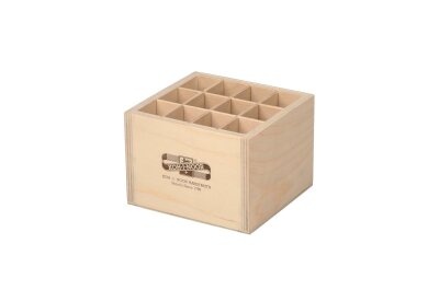 KOH Aufsteller Holz leer 12 Fächer 12x11,5x8,7 cm
