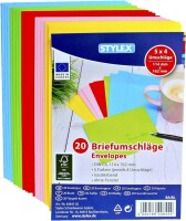 Briefhülle C6 gum. 5Farb.sort. TOPPOINT 40845 114x162
