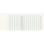 Journal mit Kopfleiste - 420 x 297 mm, 15 Konten (9/12), 48 Blatt