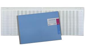 Journal mit Kopfleiste - 530 x 297 mm, 20 Konten (12/16), 48 Blatt