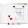 Dahle Basic Board 30 x 45 cm weiß lackiert, im Alu-Rahmen