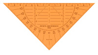 Aristo Geodreieck 16 cm orange-transp.,biegsam,ohne Facette