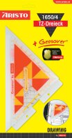 Aristo TZ-Dreieck 25 cm mit Geosaver Geodreieck 1650/4...