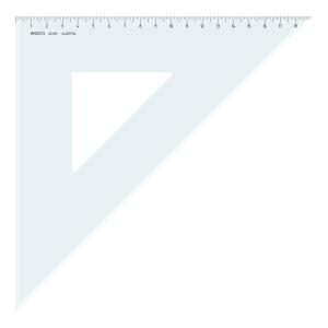 Aristo Dreieck 45 Grad mit Facette Hypotenuse 26,9 cm, Teilung 19 cm