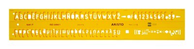 Aristo Schriftschablone gerade 7 mm ISO 3098-1/DIN 6776 H-Profil, Typ B