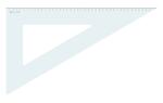 Aristo Dreieck 60 Grad ohne Facette Hypotenuse 48.5 cm,...