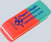 Radierer Doppel-Läufer Universal 55x19x8,5mm,...