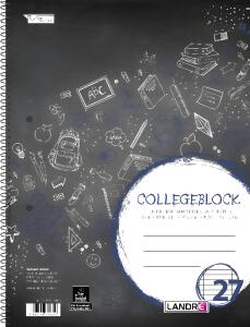 Collegeblock A4 Abriss, 80 Blatt, 70 g/m², 4fach gelocht, liniert