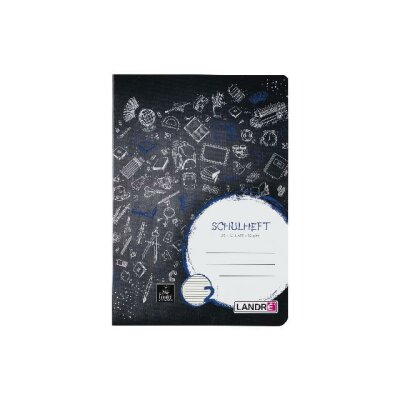 LANDRÉ Schulheft A5, 16 Blatt, 80 g/m², Lineatur 2 (für alle Ausgangsschriften)