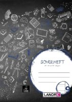 LANDRÉ Schulheft A5, 16 Blatt, 80 g/m²,...